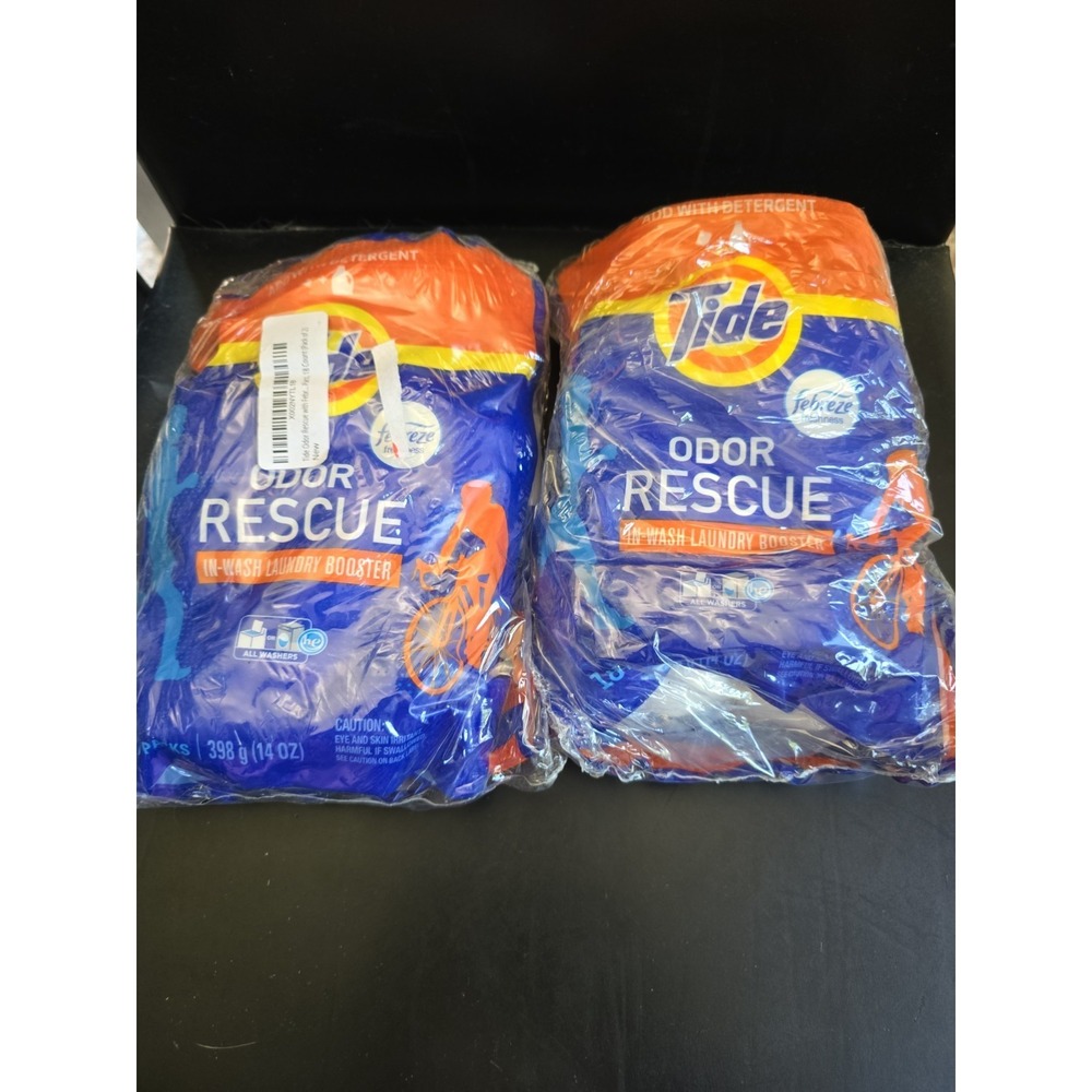 (PACK OF 2) Tide Odor Rescue In-Wash Laundry Booster 18 Count 14 oz Febreze